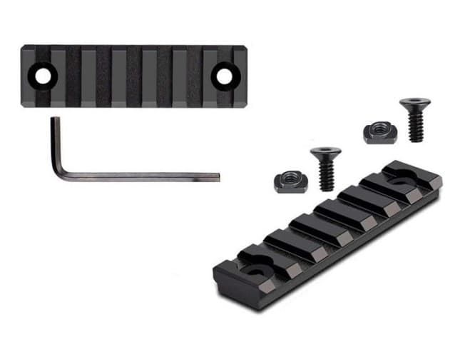 Adaptador de rail. MLOK a Picatinny con 7 ranuras. - Imagen 1