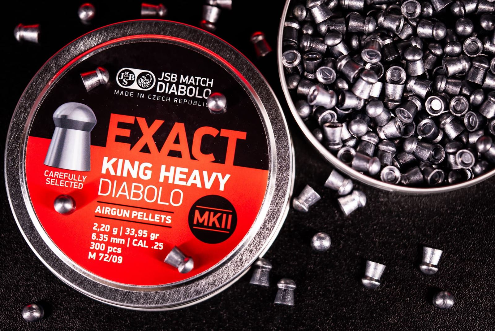 Balines JSB EXACT KING HEAVY  MKII 6,35mm 25,39g. (Lata 300) - Imagen 3