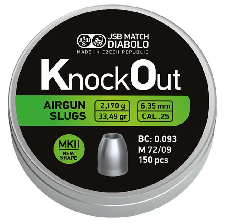 Balines JSB KnockOut Slug 6,35mm  2,170g. - Imagen 1