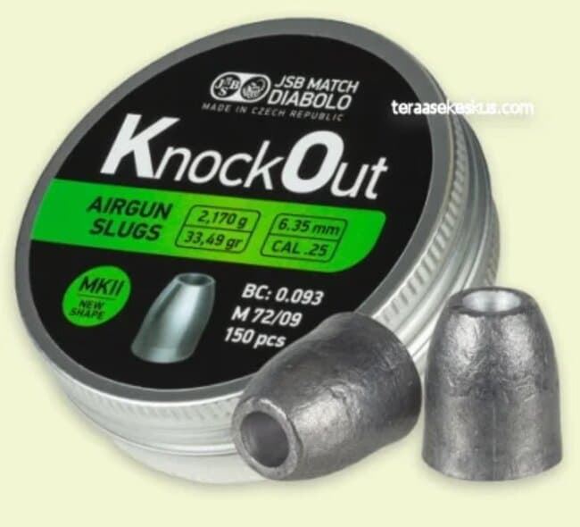 Balines JSB KnockOut Slug 6,35mm  2,170g. - Imagen 4