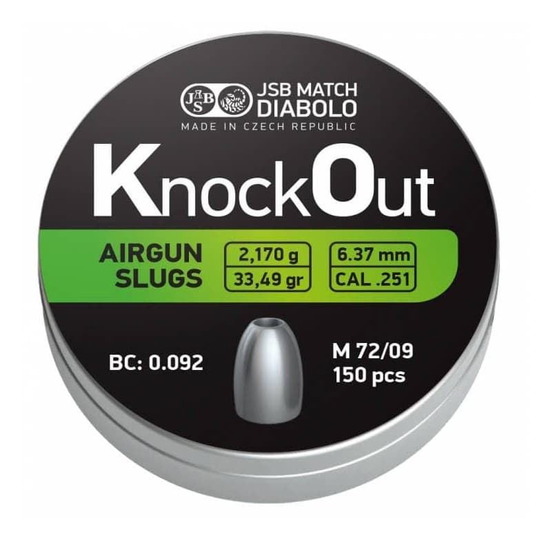 Balines JSB KnockOut Slug 6,35mm  2,170g. - Imagen 5