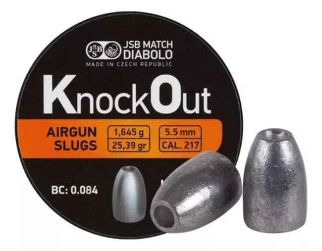 Balines JSB KnockOut Slug Cal. 5,5 25,39g. - Imagen 4