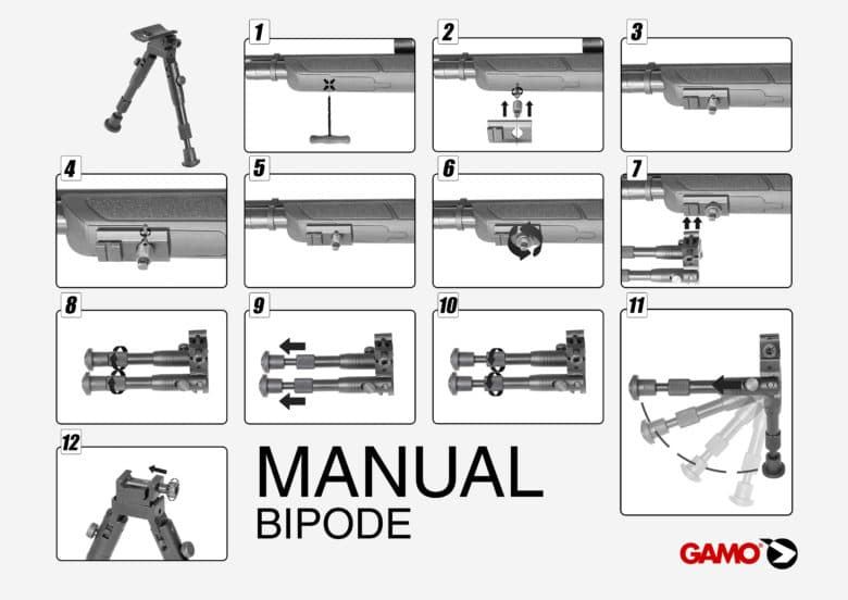 Bipode GAMO para PCP y rifle - Imagen 5