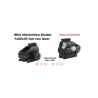 PUNTO ROJO 1X22x33 mm Con Láser incluido - Imagen 1