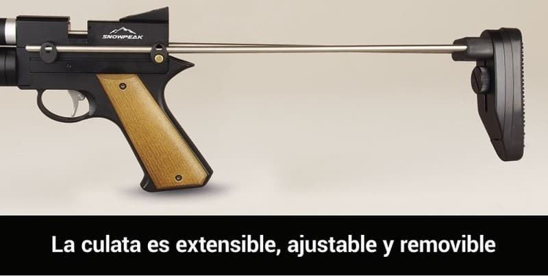 Snowpeak PP750L pistola PCP con culata retractil - Imagen 9