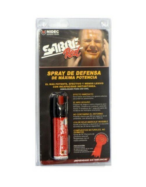 SPRAY DEFENSA SABRE RED (GEL) - Spray de pimienta. - Imagen 2