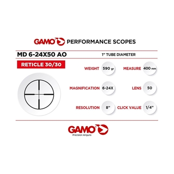 Visor GAMO 6-24X50 AO - Imagen 2