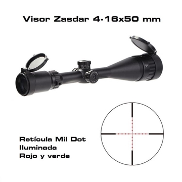 Visor Zasdar 4-16X50 mm. Ret. AO Mildot iluminada - Imagen 1